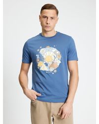 Ben Sherman - Short Sleeve Festival Target Tshirt In Indigo - Lyst