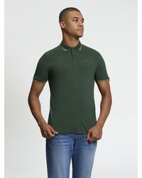 Ben Sherman - Short Sleeve Signature Pique Polo In Bottle Green - Lyst