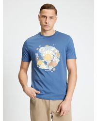 Ben Sherman - Short Sleeve Festival Target Tshirt In Indigo - Lyst