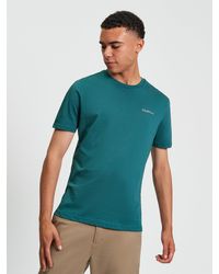 Ben Sherman - Signature Logo Tee In Teal - Lyst