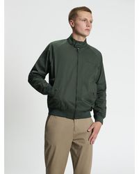 Ben Sherman - Signature Harrington Jacket In Bottle Green - Lyst