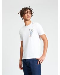 Ben Sherman - Gold Fish Bowl Tee In White - Lyst