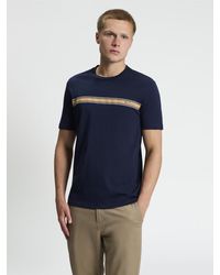 Ben Sherman - Short Sleeve Core Stripe Tshirt In Dark Navy - Lyst