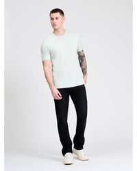 Ben Sherman - Embroidered Logo Tee In Light Green - Lyst