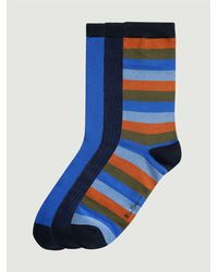 Ben Sherman - 3 Pack Mod Stripe Sock In Cobalt - Lyst