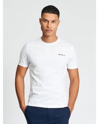 Ben Sherman - Short Sleeve Signature Tshirt In White - Lyst