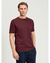 Ben Sherman - Short Sleeve Waffle Tee In Light Grey - Lyst