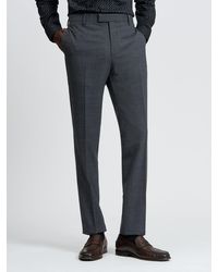 Ben Sherman - Crepe Stripe Trouser In Charcoal - Lyst