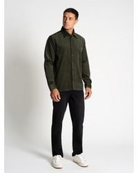 Ben Sherman - Long Sleeve Corduroy Overshirt In Khaki - Lyst