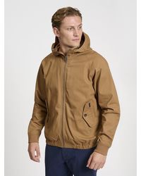 Ben Sherman - Hooded Harrington Jacket In Light Brown - Lyst