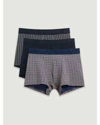Ben Sherman - 3 Pack Jacquard Logo Geo Print Trunks In Assorted - Lyst