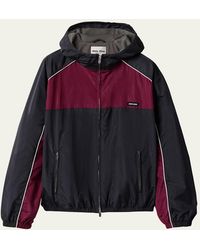 Miu Miu - Colorblock Oversized Hooded Track Jacket - Lyst