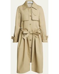 JW Anderson - Gathered Waist Belted Trench Coat - Lyst