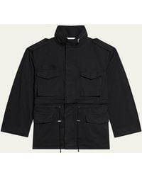 Helmut Lang - Field Jacket With Stowaway Hood - Lyst