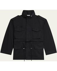 Helmut Lang - Field Jacket With Stowaway Hood - Lyst