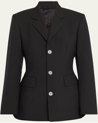 Balenciaga - Wool Hourglass Blazer Jacket - Lyst