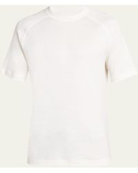 Zegna - High Performance Wool Crewneck T-shirt - Lyst
