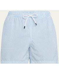 Fedeli - Madeira Pinstripe Swim Shorts - Lyst