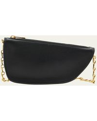 Burberry - Shield Micro Leather Shoulder Bag - Lyst