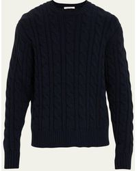 The Row - Aldo Cable-knit Crewneck Sweater - Lyst