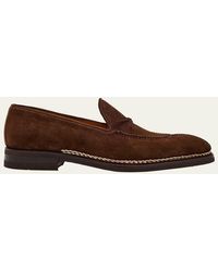 Bontoni - Patrizio Leather Rubber-Sole Loafers - Lyst