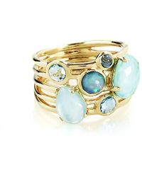 Ippolita 18k Gold Rock Candy Gelato 6-stone Cluster Ring In Waterfall - Metallic