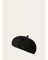 Maison Michel - Emy Sequin Tweed Beret Hat - Lyst