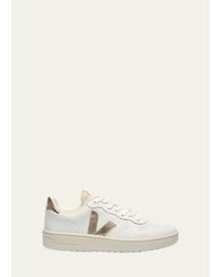 Veja - V-10 Bicolor Leather Low-Top Sneakers - Lyst