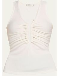 Christopher Esber - Crystal Pin Rib Tank Top - Lyst