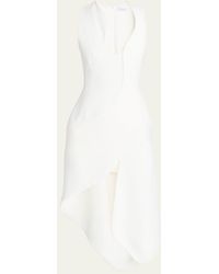 Ferragamo - Sleeveless High-Low Midi Dress - Lyst