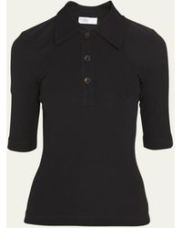Rosetta Getty - Fitted Polo T-shirt - Lyst
