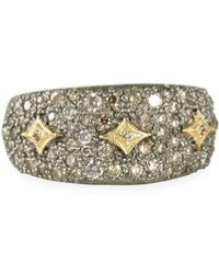 Armenta Old World Diamond Pave Ring W/ Crivelli, Size 6.5 - Metallic