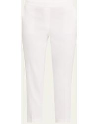 Theory - Treeca Cropped Slim Pull-On Pants - Lyst