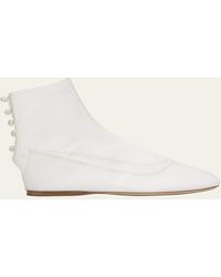 The Row - Nymph Sheer Mesh Ankle Boots - Lyst