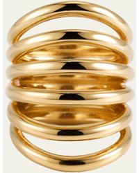 Alaïa - Brass Layered Multi-ring - Lyst