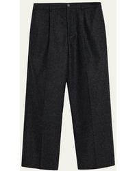 FRAME - Pinstripe Wide Leg Trousers - Lyst