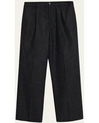 FRAME - Pinstripe Wide Leg Trousers - Lyst