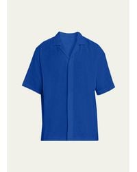 IM MEN - Floating Linen Short-Sleeve Shirt - Lyst