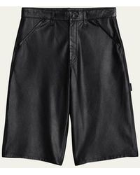 Rag & Bone - Cavalry Leather Shorts - Lyst