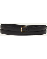 Totême - Black Slim Trouser Leather Belt - Lyst