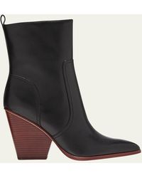 Veronica Beard - Logan Leather Ankle Boots - Lyst