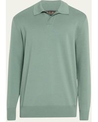 Loro Piana - Empire Wish Buttonless Polo Shirt - Lyst