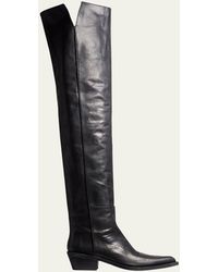 KHAITE - Clive Calfskin Over-The-Knee Boots - Lyst