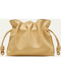 Loewe - Flamenco Mini Clutch Bag In Napa Leather With Blind Embossed Anagram - Lyst