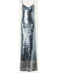 Akris - Sequined V-Neck Slip Gown - Lyst