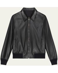Givenchy - Reversible Leather And Polyester Bomber Jacket - Lyst