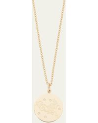 Verdura - 18k Gold Capricorn Zodiac Necklace With Diamonds - Lyst