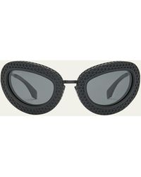 Off-White c/o Virgil Abloh - Tokyo Textured Acetate Cat-eye Sunglasses - Lyst