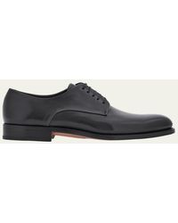 Ferragamo - Finn Tramezza Calfskin Derby Shoes - Lyst