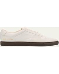 Common Projects - Bball Duo Slim Leather Low-Top Sneakers - Lyst